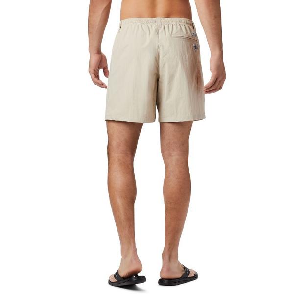 Columbia PFG Backcast III Shorts Khaki For Men's NZ12830 New Zealand